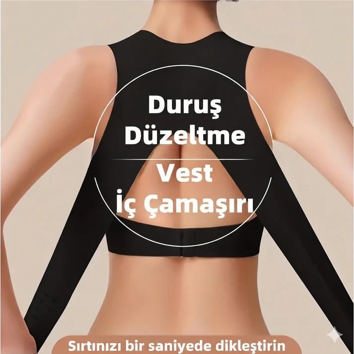 𝐋𝐔𝐌𝐄𝐑𝐀𝐒 Duruş Düzeltici Dikişsiz Sütyen Doğal Toparlama • Sırt Desteği • Gün Boyu Konfor